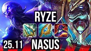 RYZE vs NASUS (TOP) | 7/1/4 | EUW Master | 25.11