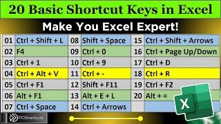 Master EXCEL Like a Pro with These 20 Advance Shortcut Keys!