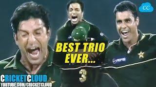 Wasim Waqar Shoaib BEST TRIO EVER | Sharjah Cup Final 2002 !!