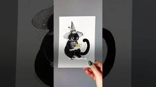 Artist Realizes Her Biggest Inspiration Is Her Cat | The Dodo