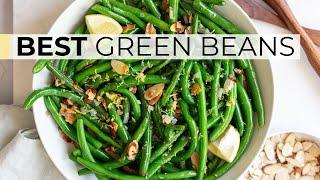 GREEN BEAN RECIPE | how to cook green beans almondine