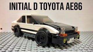 LEGO initial D Toyota AE86 Trueno Build Tutorial