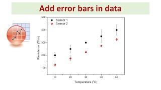 Origin | How to add error bars in Origin