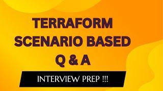  Terraform Scenario-Based Interview Q&A | Real-World DevOps Challenges & Solutions