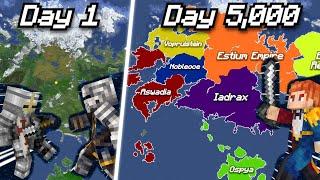 200 players simulate Civilizations and Nations in Minecraft! [Full Movie]