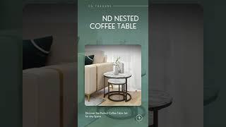 𝐒𝐆 𝐓𝐫𝐚𝐝𝐞𝐫𝐬 𝐑𝐨𝐮𝐧𝐝 𝐍𝐞𝐬𝐭𝐞𝐝 𝐂𝐨𝐟𝐟𝐞𝐞 𝐓𝐚𝐛𝐥𝐞 𝐒𝐞𝐭. #sgtraders #coffeetable #spacesavingfurniture