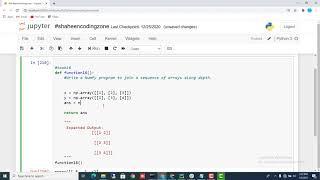 #task16 Write a NumPy program to join a sequence of arrays along depth. #Shaheencodingzone