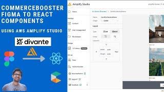 Figma to React components using AWS Amplify studio for Divante commerceBooster UI templates