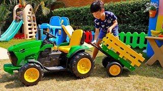 Yejun Truck Car Toys Assembly with Fruit Play for Kids