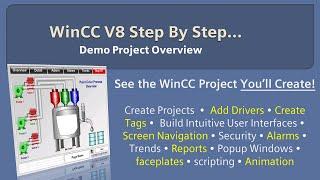 WinCC v8.0 Step By Step 1: The Demo Project You'll Build! ‍ Learn SCADA Programming #winccguru