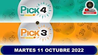 RESULTADO PICK3 AND PICK4 DIA Resultado del MARTES 11 DE OCTUBRE de 2022 