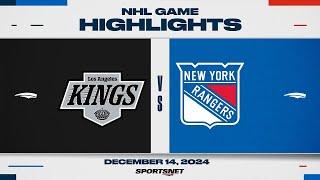 NHL Highlights | Kings vs. Rangers - December 14, 2024