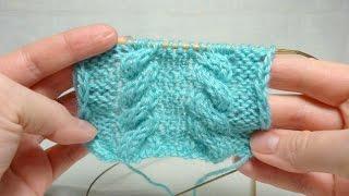 Вязание кос на двух спицах / How to Knit a Cable Without a Cable Needle