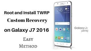 How to Root | Install TWRP recovery on Galaxy J7 2016 (ANDROID 6.0.1)