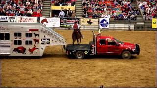 One-armed bandit John Payne with His Buffalo at the Mid-America Horse Fair in 2011