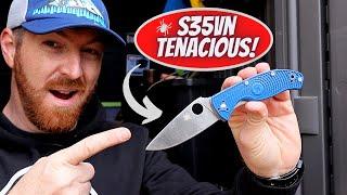 It Gets Super Powers! Spyderco s35vn Tenacious