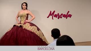 VESTIDO DE 15 AÑOS VINO O MARSALA  - Ceremonias Barcelona