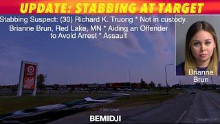 UPDATE: Suspect On The Run After Stabbing At Bemidji Target Store, Woman Charged With Aiding Escape