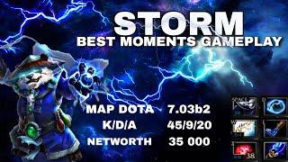 my storm best moments gameplay ( DotA 1 Atinad ) ( Gameplay ) ( Best Moments )