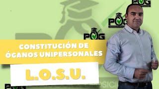 L.O.S.U. CONSTITUCIÓN DE ÓRGANOS Y CARGOS UNIPERSONALES EN LA UNIVERSIDAD ‍