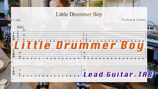 Little Drummer Boy TAB | for King & Country | Electric guitar tutorial | Playthrough cover |