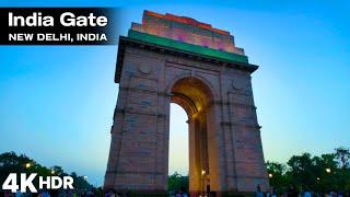 Walking in India - India Gate | Kartavya Path | Central Vista Avenue, New Delhi 4K HDR