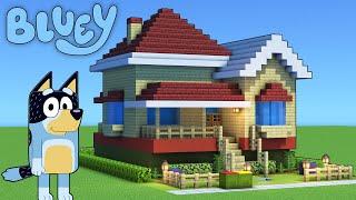 Minecraft Tutorial: How To Make Blueys House (The Heeler House) "Bluey"