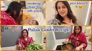 How I make Palak Gosht| Photoshoot kar hi liya| Recipe Vlog