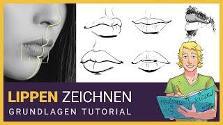 Mund & Lippen Zeichnen: Grundlagen und Basics für Portraits, Manga und Concept Art lernen