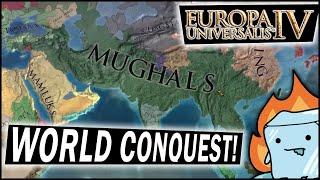 Complete EU4 World Conquest Guide - Mughals Mid-Game Moves! - Conquering India With Timurid Mughals!