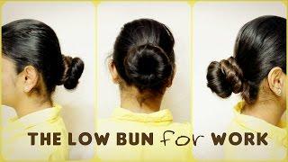 Low bun | Hairstyles for Work | Pals Hair Vlog