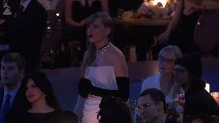 TAYLOR SWIFT Reacts to LUKE COMBS and TRACY CHAPMAN 'Fast Car' Performance |  2024 GRAMMYs