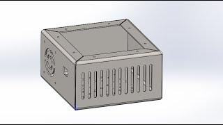 Solidworks. Создние коробки для блока питания