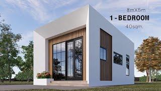 Small House Design | 1-Bedroom 5m x 8m