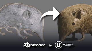 How to import hair from Blender into Unreal Engine 5 I Tutorial