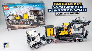 LEGO Technic 42175 Volvo FMX Truck & EC230 Electric Excavator detailed building review