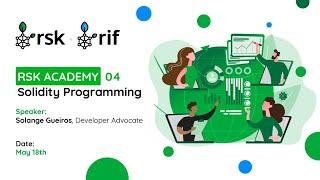 RSK Academy 04: Solidity programming