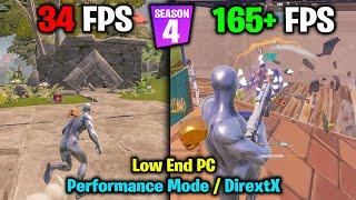 Fortnite Fix FPS Drops & Stuttering in Chapter 4 Season 3 *LOW END PC*