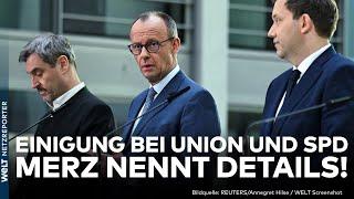 DEUTSCHLAND: Migration, Finanzen, Wirtschaft - Einigung bei Sondierung! Union und SPD nennen Details