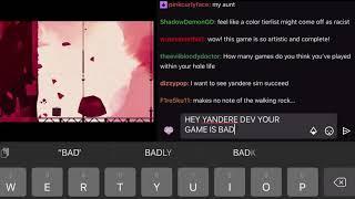 Getting Banned from YandereDev’s Twitch Chat