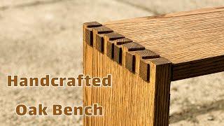 “ Handcrafted Oak Bench with Dovetail Joints | DIY Masterpiece”