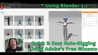 Super-Duper Easy Character Auto-Rig using Adobe's Mixamo & Blender