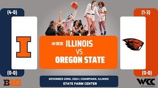 No. 22 Illinois vs Oregon State | NCAA Women's Basketball | 11.22.24