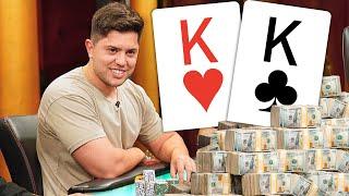 POCKET KINGS for $124,700 at SUPER High Stakes Cash Game