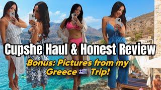 Cupshe Summer Haul & Honest Review 🩷BONUS: Pictures from Greece 🩷#cupshe #affordablefashion