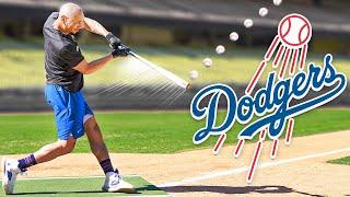 Off-Season Hitting Workout at Dodger Stadium | Mookie Betts