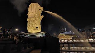 MERLION SINGAPORE MALAM HARI