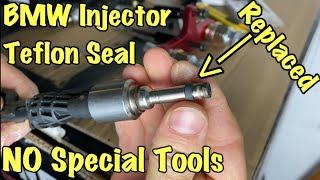 BMW Injector Teflon Seal Installation DIY - No Special Tools