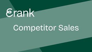 Outshine The Competition with eRanks Competitor Sales Tool