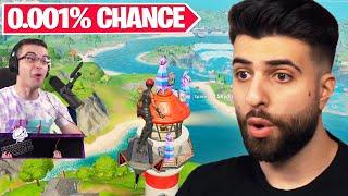 Reacting to the LUCKIEST Moments in Fortnite History...